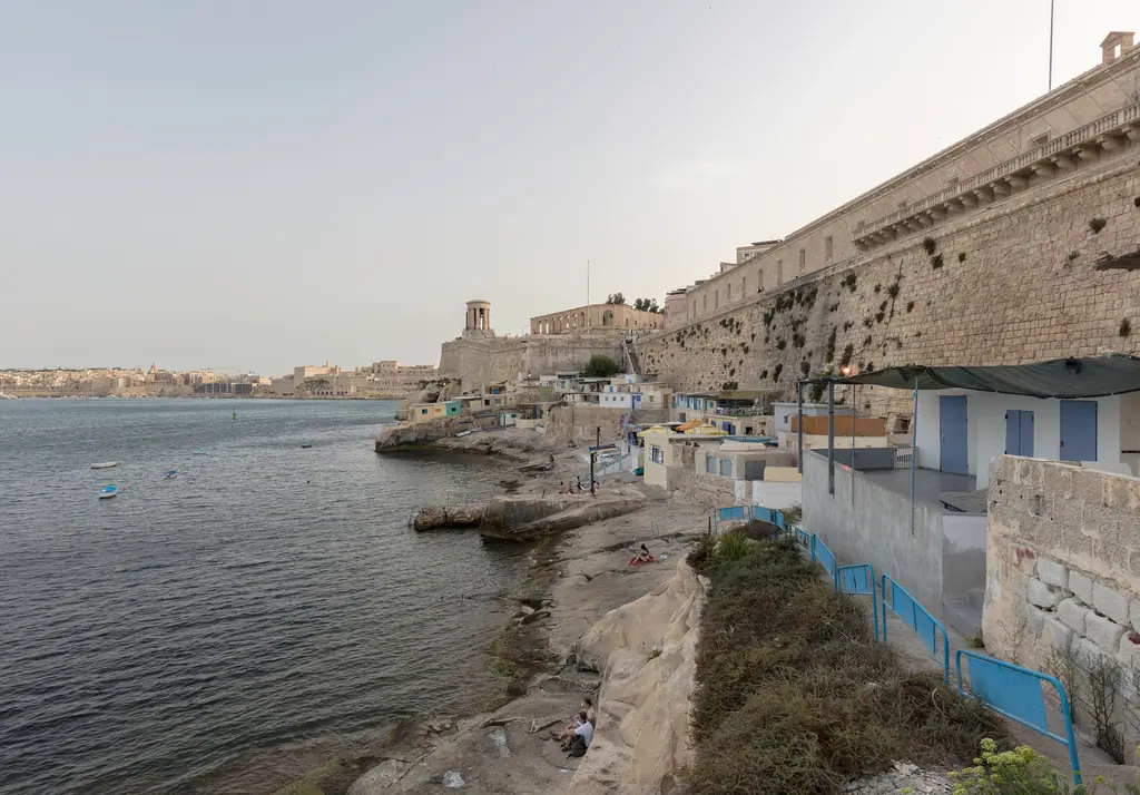 Valletta’s limestone bastions above the Grand Harbour